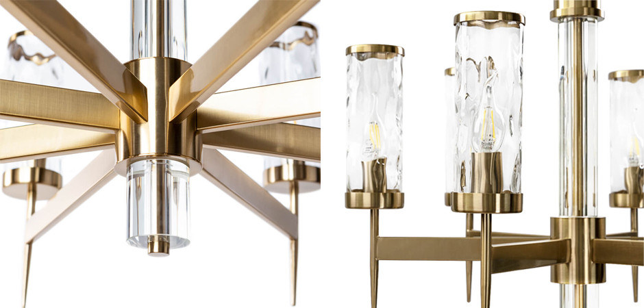 Люстра Brass Wheel в Американском стиле