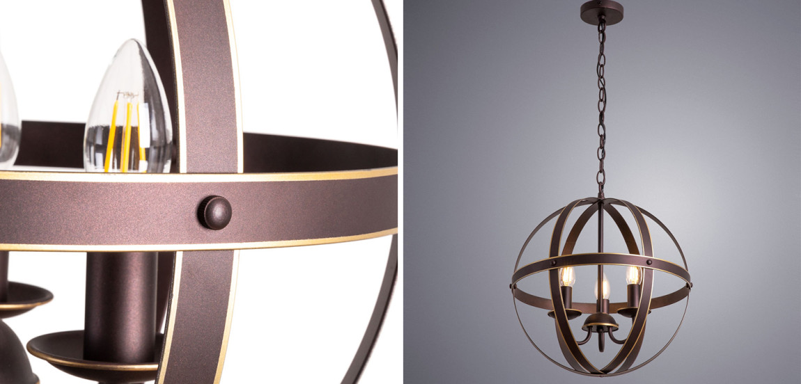 Люстра Brown Stripes Ball