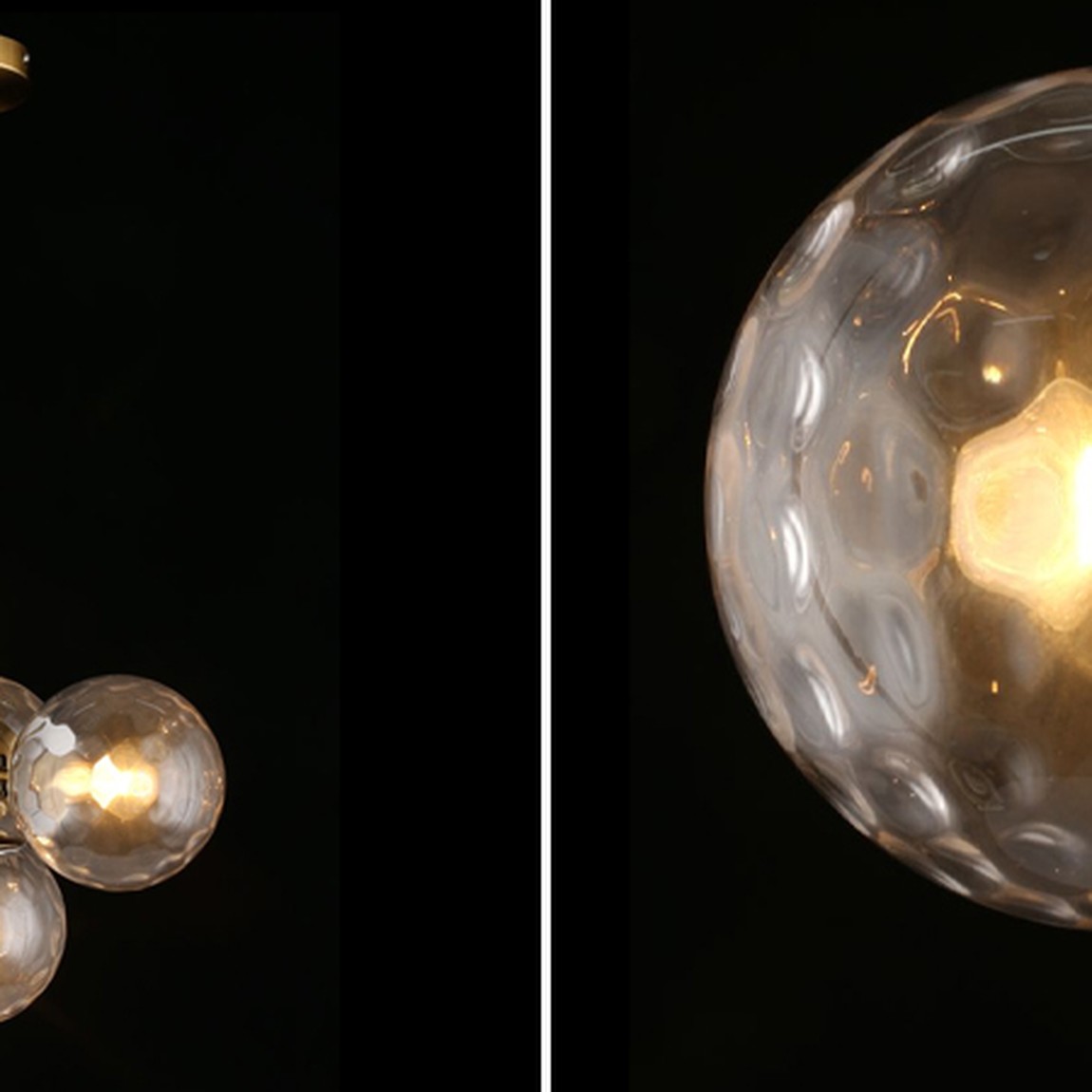 Люстра Bubble Glass с рельефным стеклом