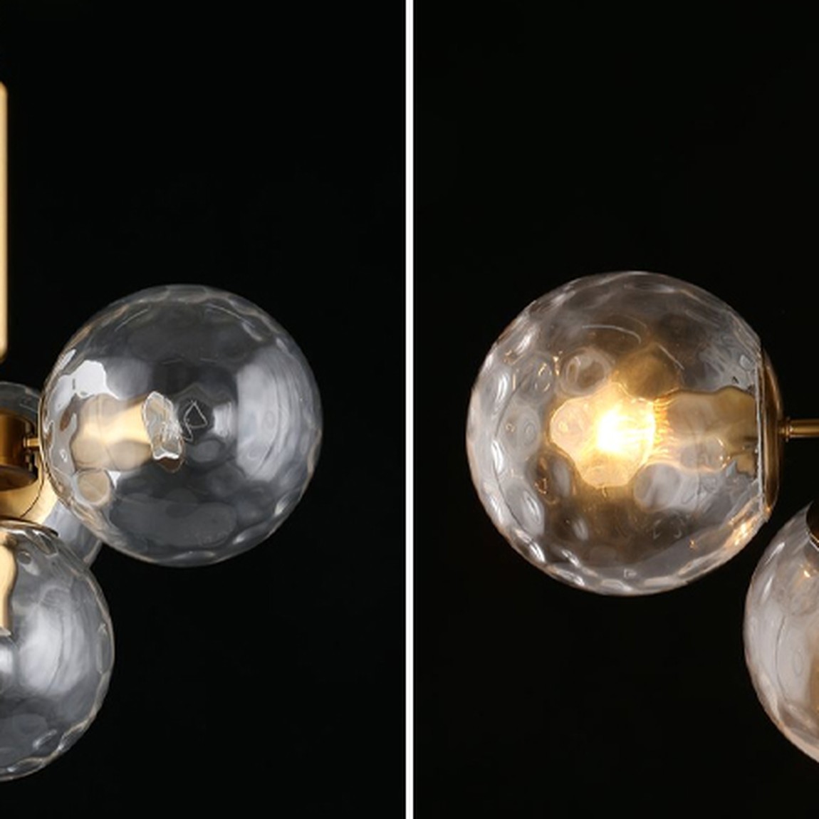 Люстра Bubble Glass с рельефным стеклом