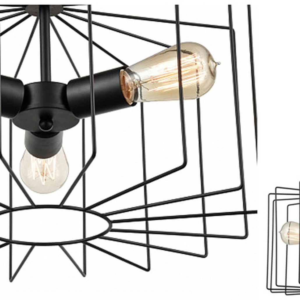 Люстра Cage Wire Color black