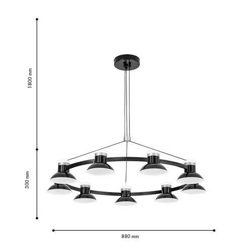 Люстра Celevis Black 92