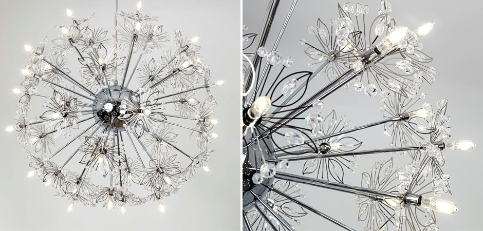 Люстра Chamomile Chrome с Металлическим Плафоном