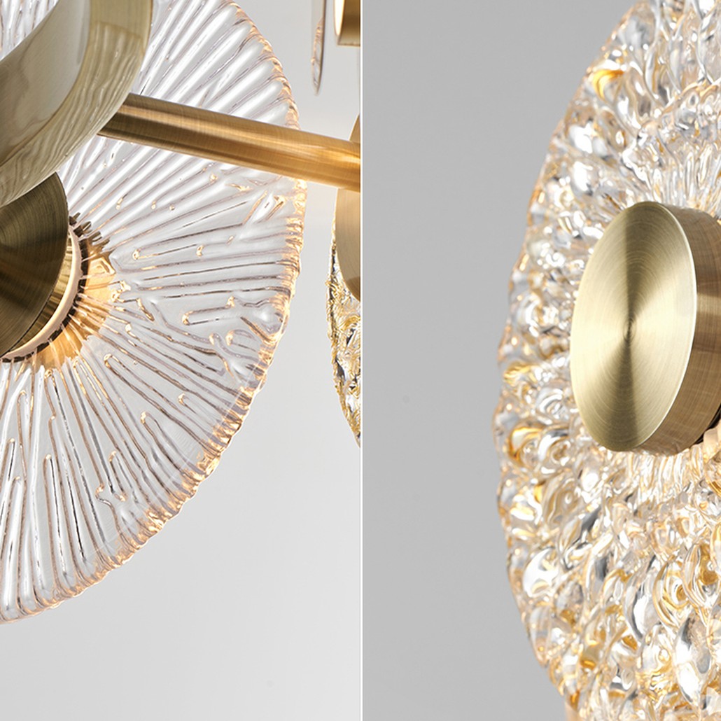 Люстра Clear and Amber Discs Chandelier