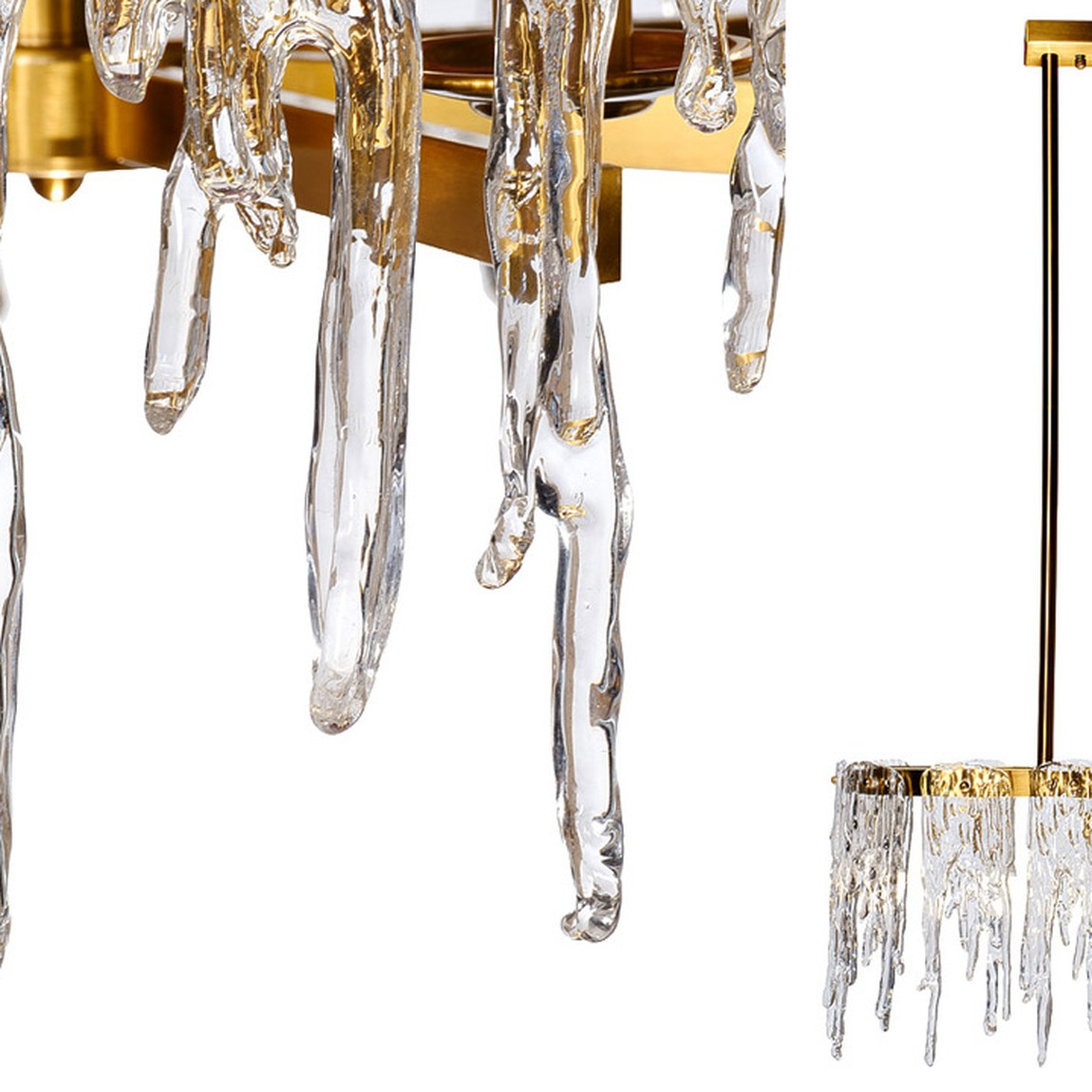 Люстра Cold Heart Line Gold Chandelier