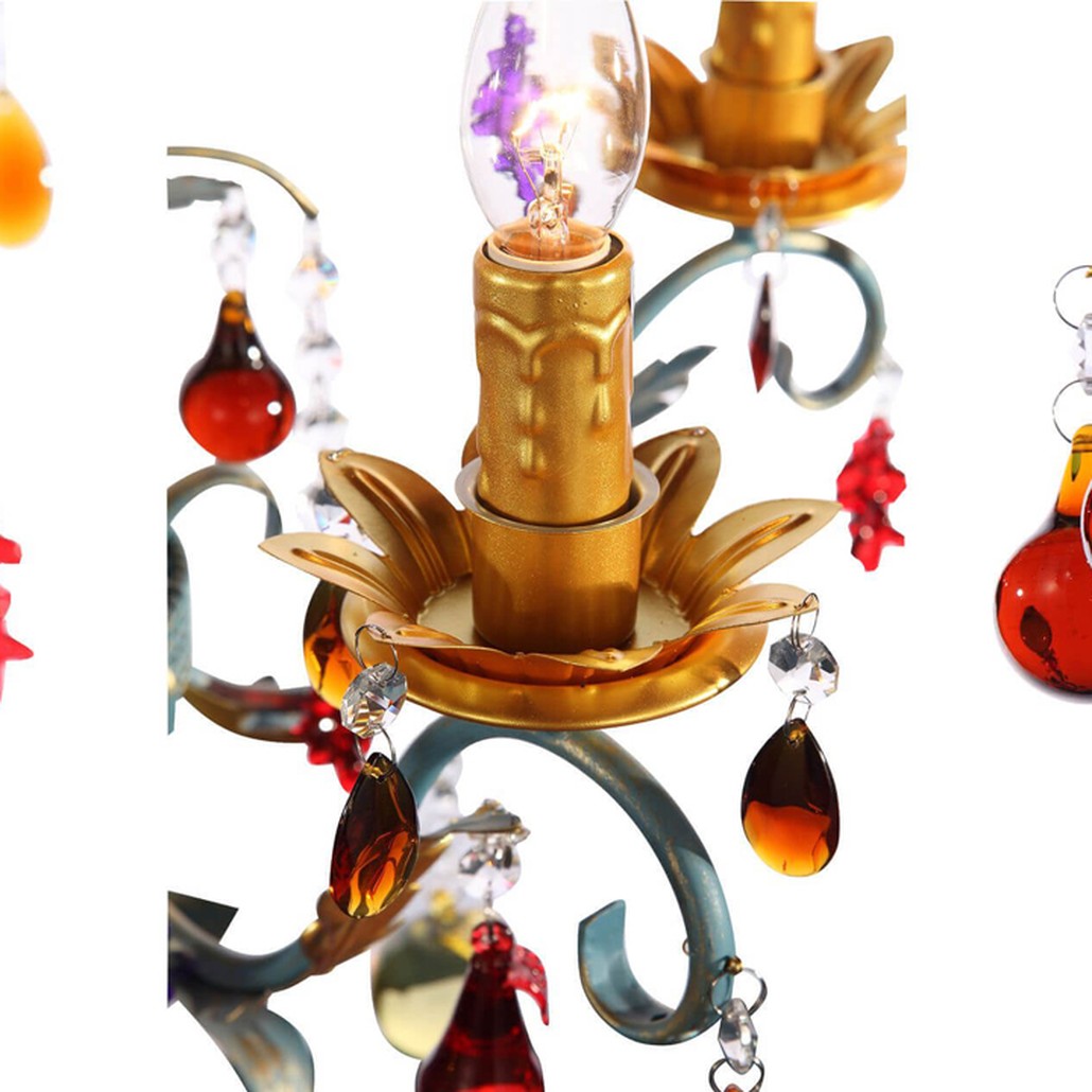 Люстра Colored Glass Pendant Chandelier 55