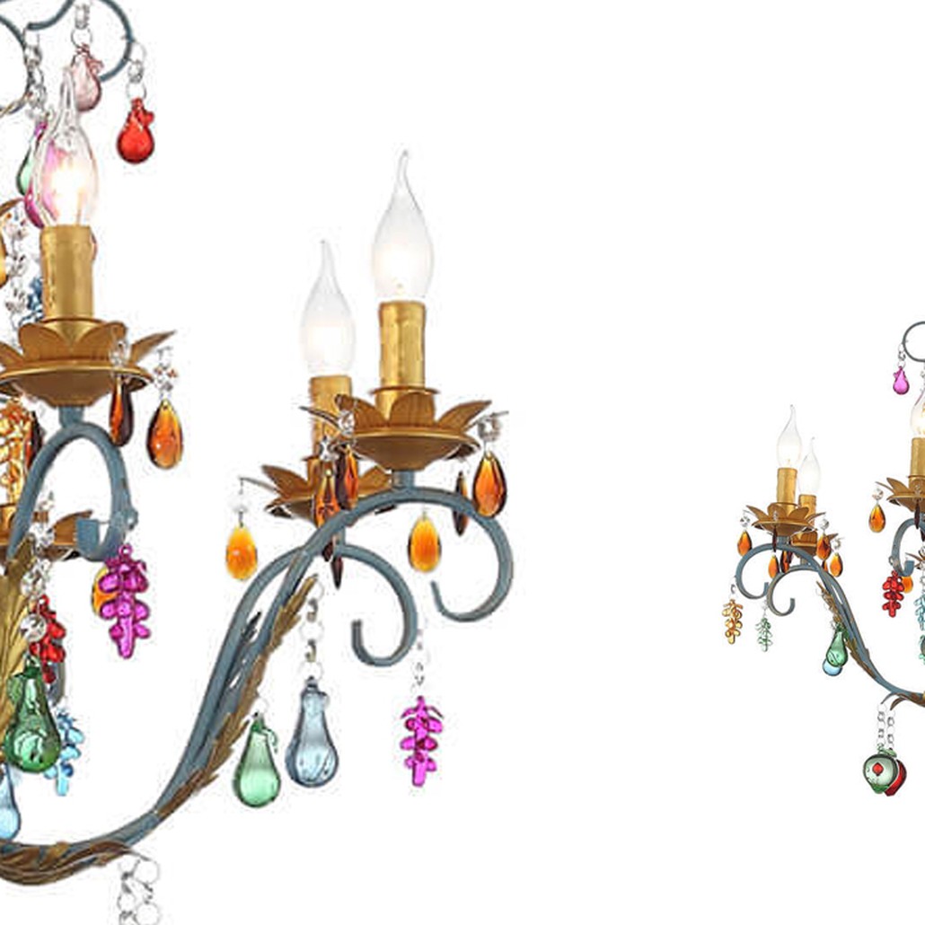 Люстра Colored Glass Pendant Chandelier 65