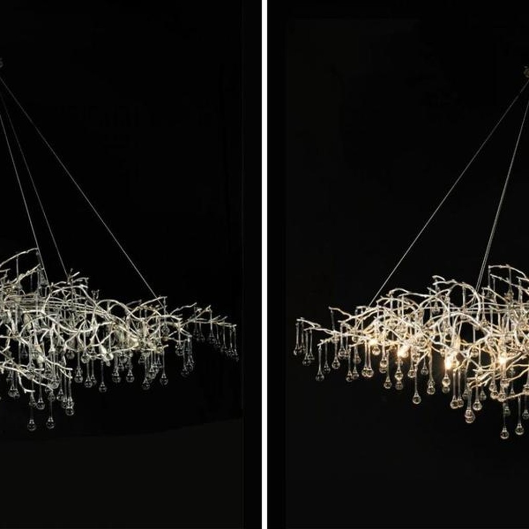 Люстра Crystal Drops bright Silver