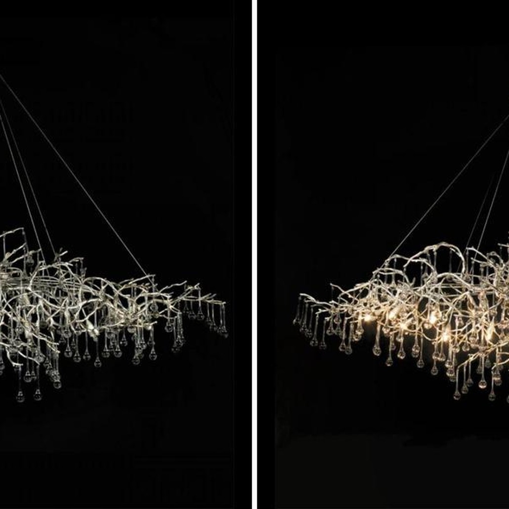 Люстра Crystal Drops bright Silver