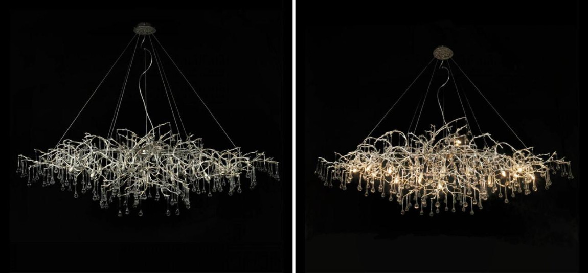 Люстра Crystal Drops bright Silver