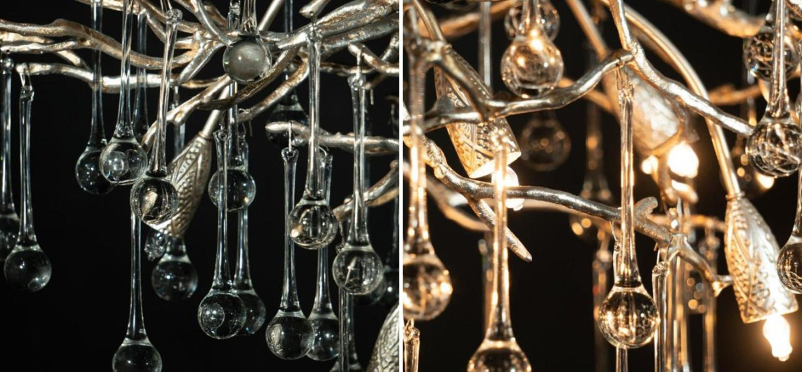 Люстра Crystal Drops bright Silver