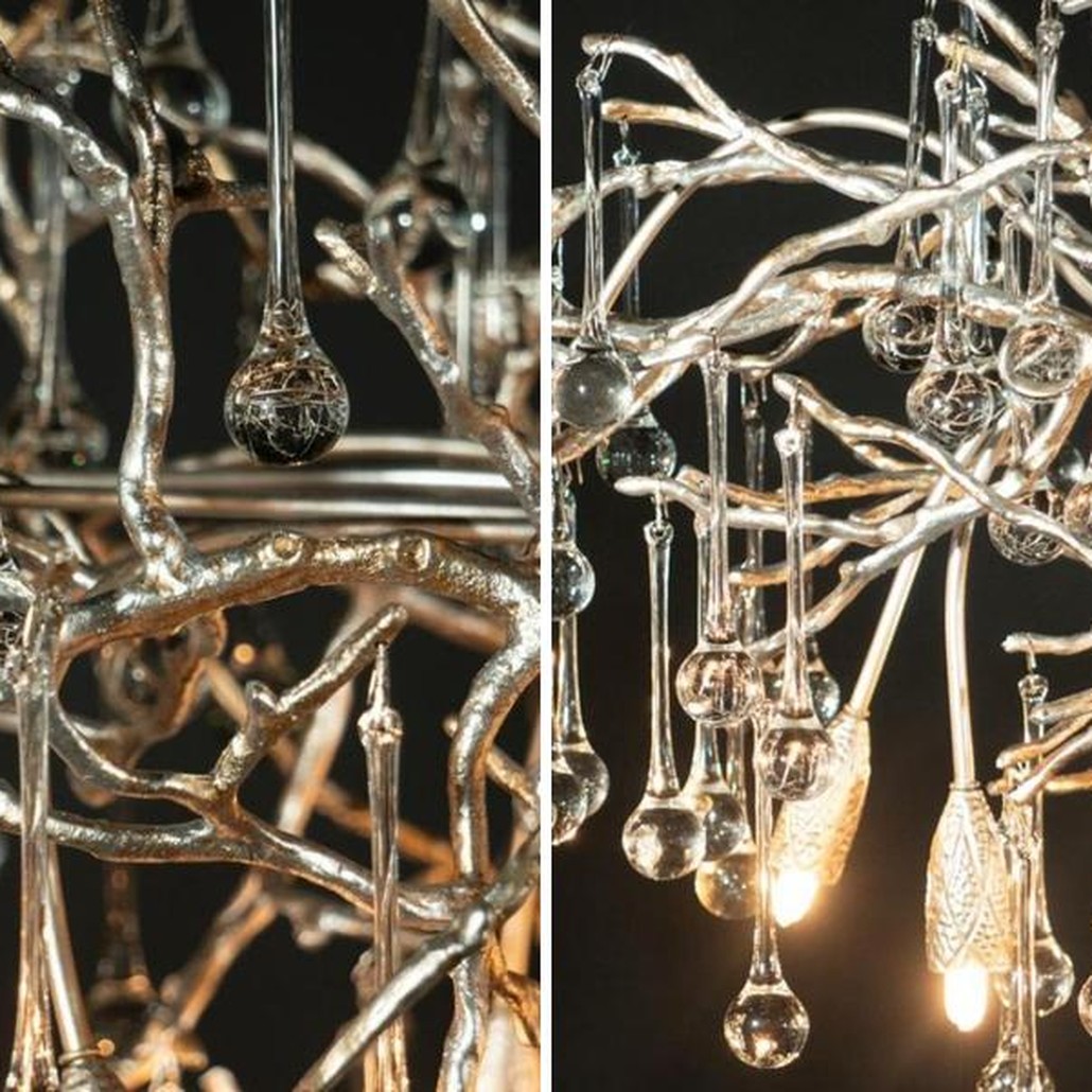 Люстра Crystal Drops bright Silver
