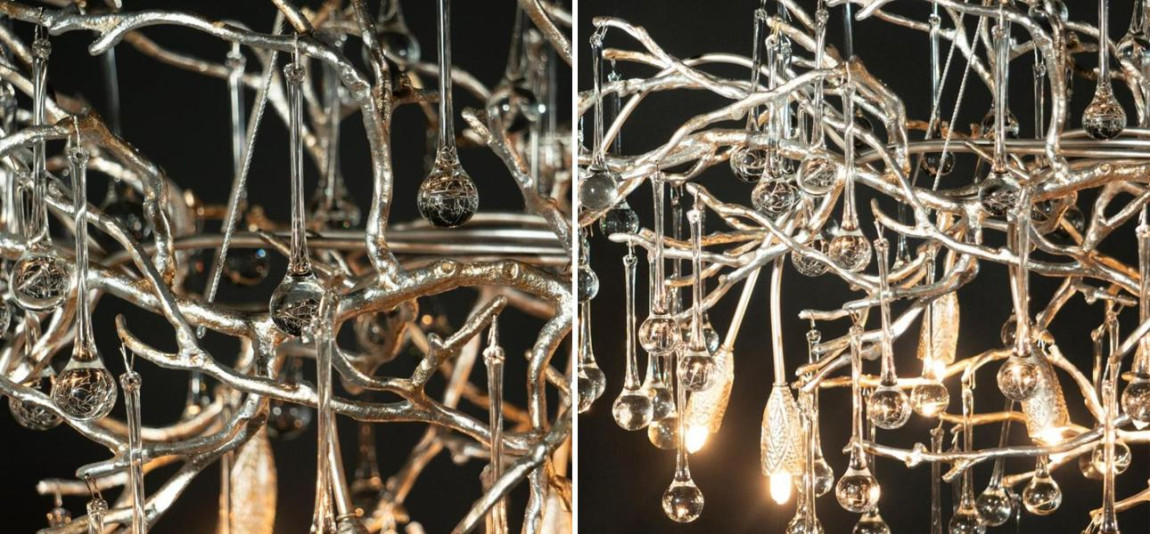 Люстра Crystal Drops bright Silver