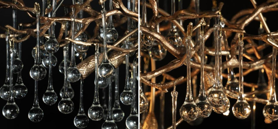 Люстра Crystal Drops Gold