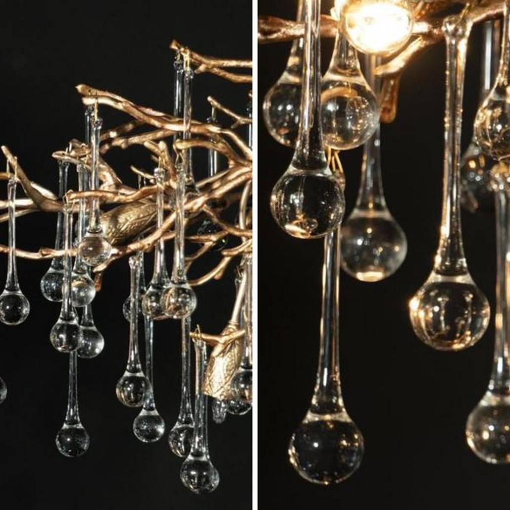 Люстра Crystal Drops Gold