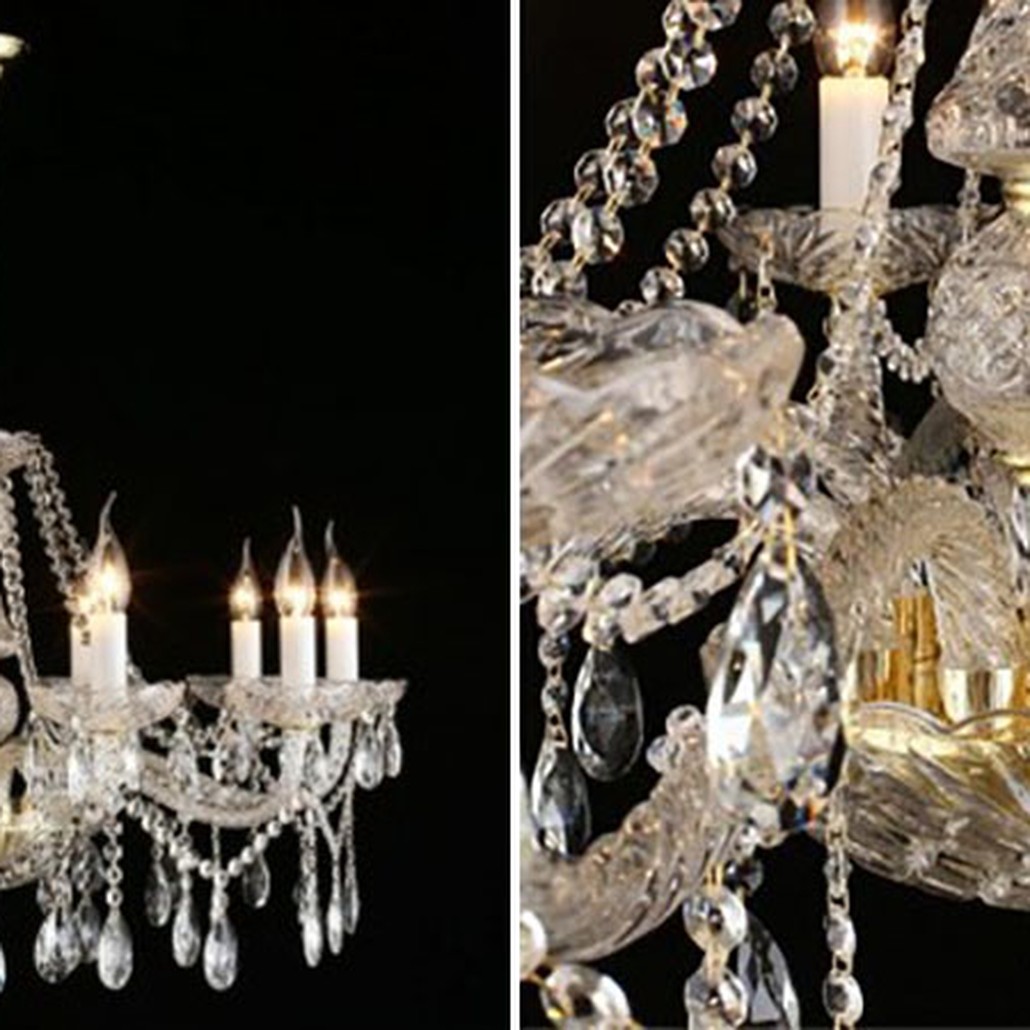 Люстра Crystal Lights Золотая
