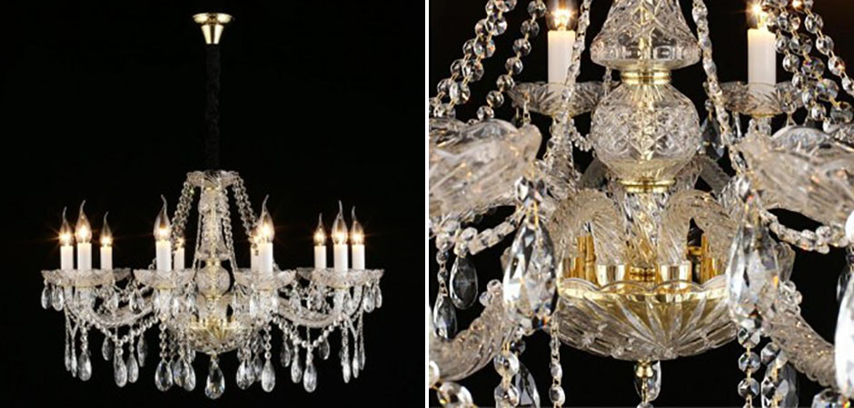 Люстра Crystal Lights Золотая