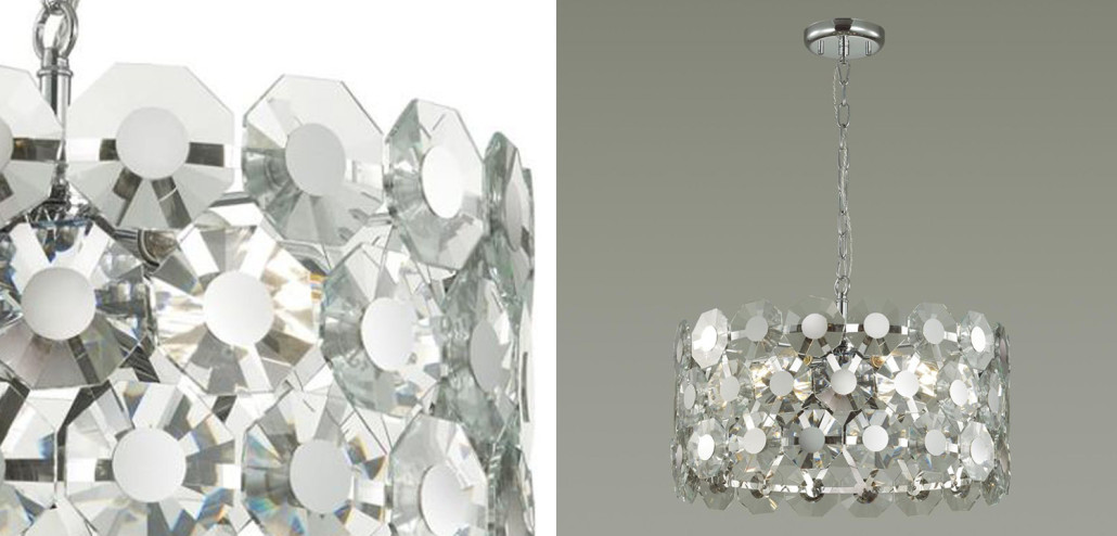 Люстра Crystal Octagons Chrome