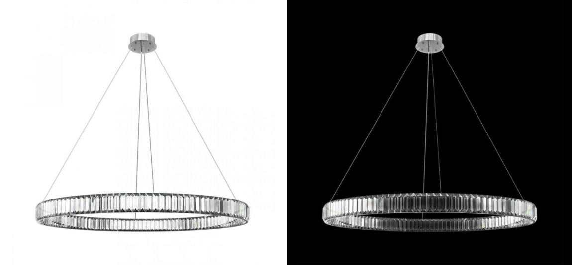 Люстра Crystal Ring Silver диаметр 100