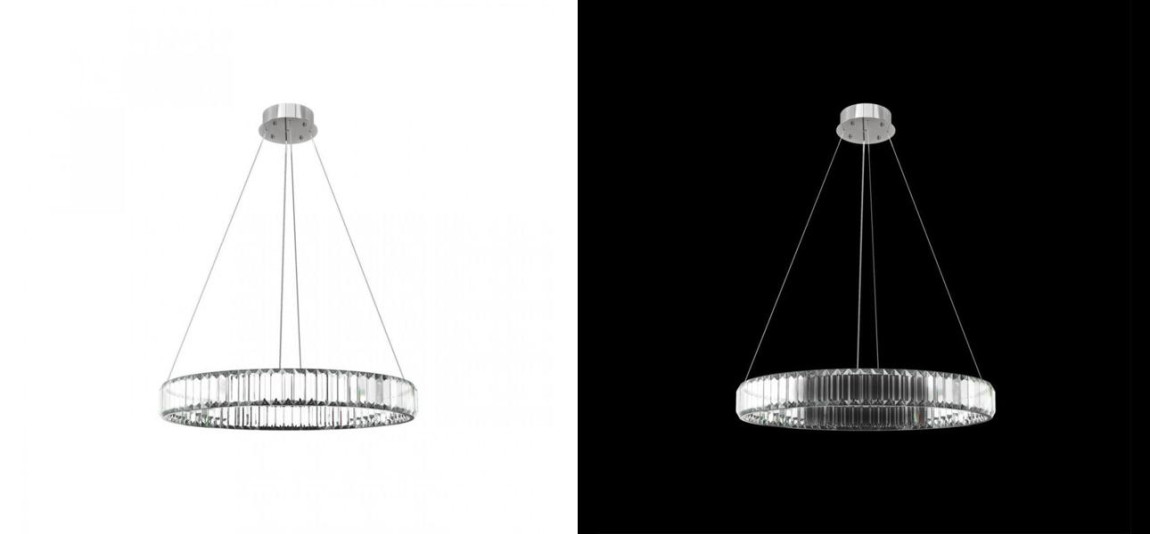 Люстра Crystal Ring Silver диаметр 60