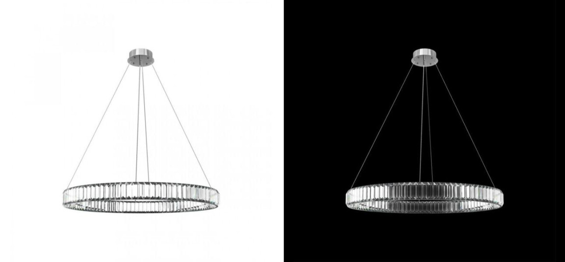 Люстра Crystal Ring Silver диаметр 80