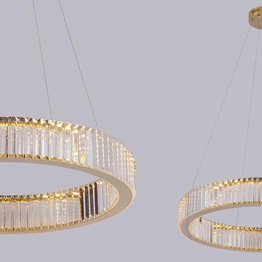 Люстра Crystal Shine Linda Gold Chandelier