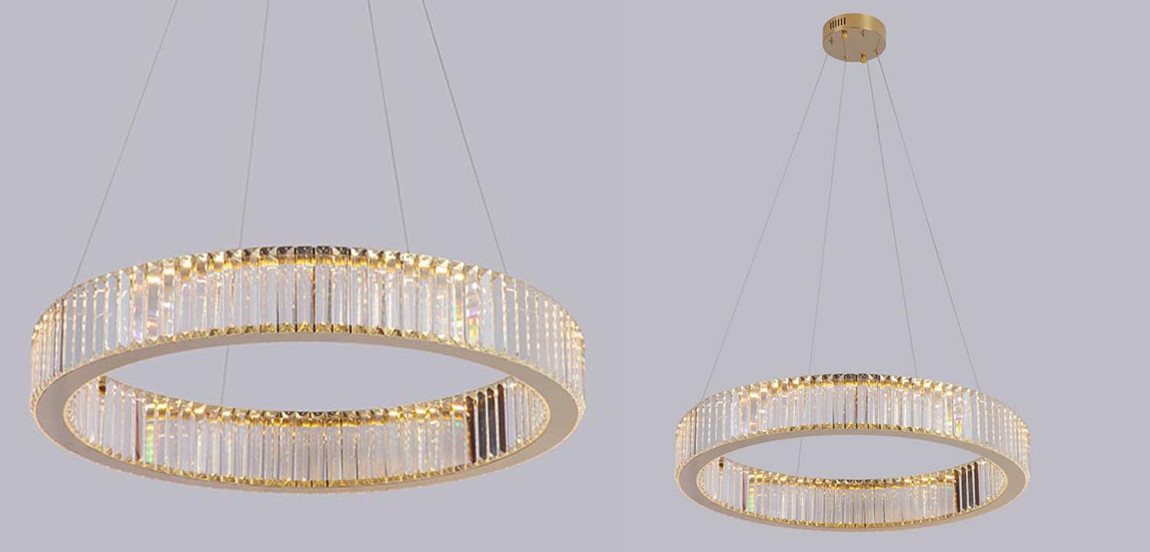 Люстра Crystal Shine Linda Gold Chandelier