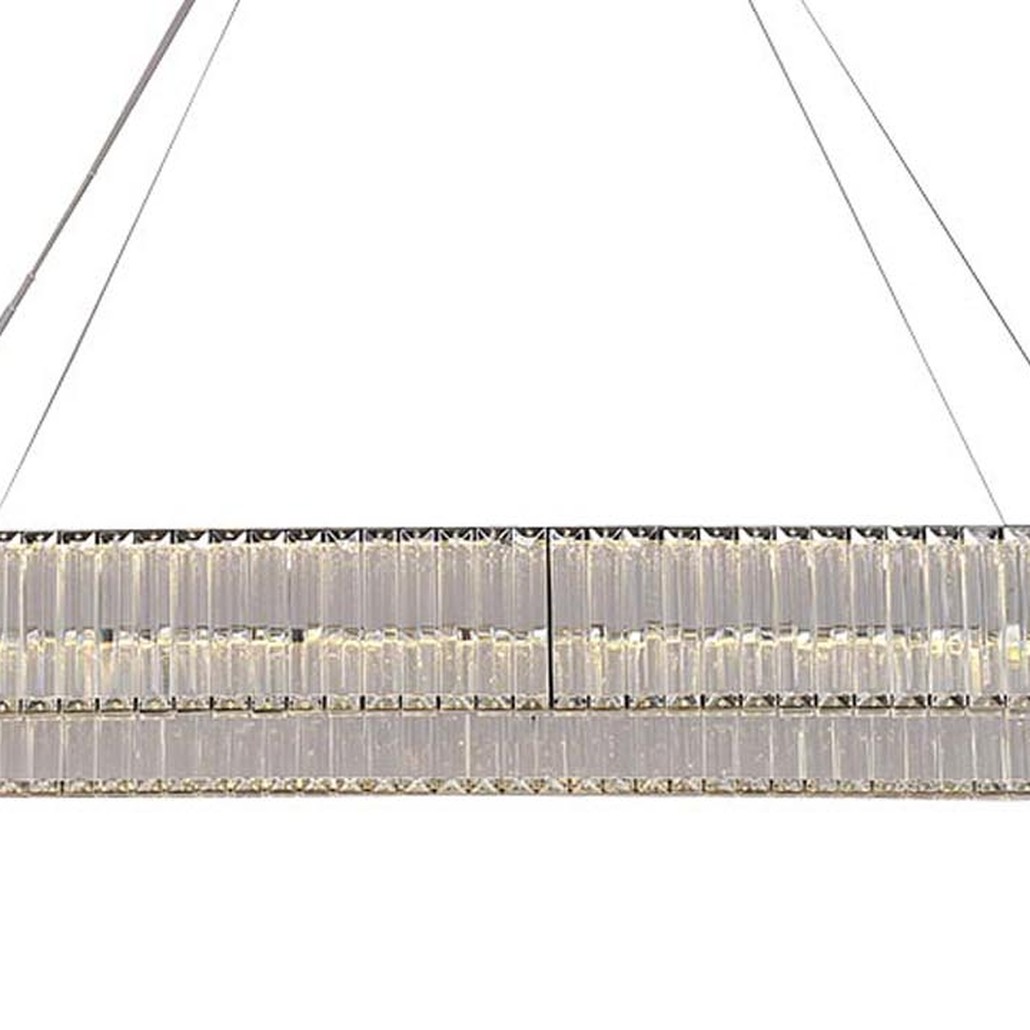 Люстра Crystal Shine Linda Oval Chrome Chandelier