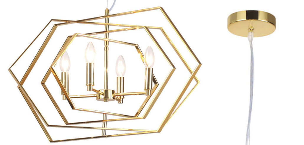 Люстра Damaris Chandelier gold