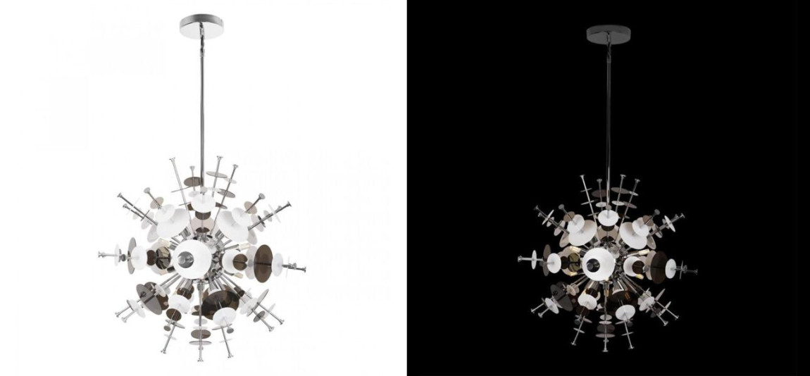 Люстра Dandelion Chrome диаметр 60