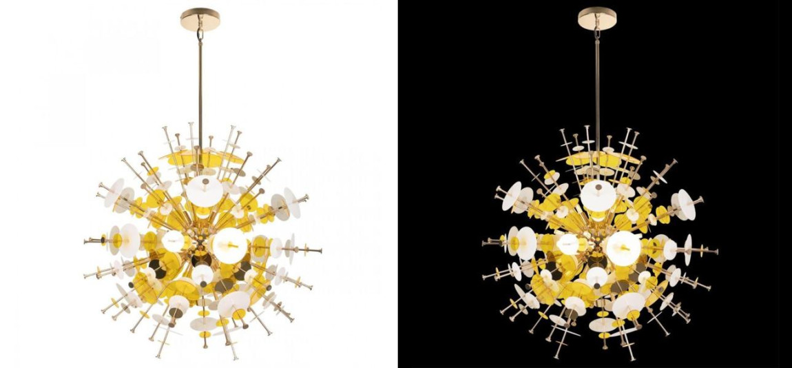 Люстра Dandelion Yellow диаметр 78