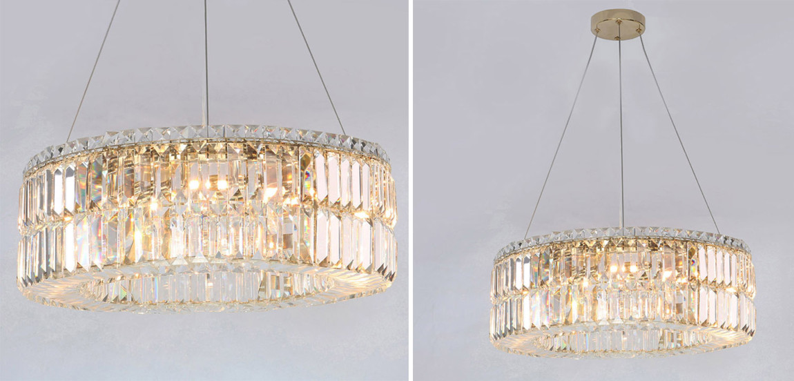 Люстра Darleen Crystal Gold Chandelier 12