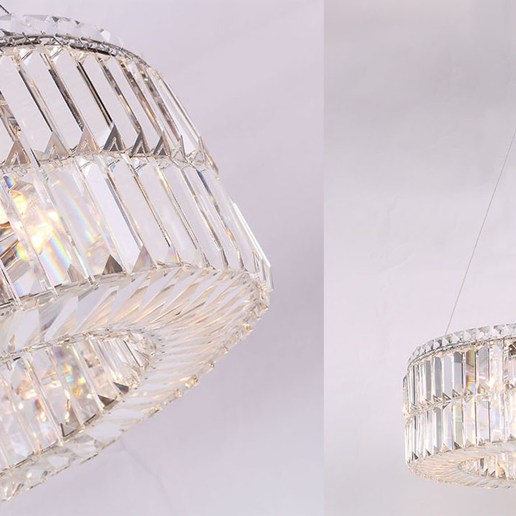 Люстра Darleen Crystal Nickel Chandelier 12
