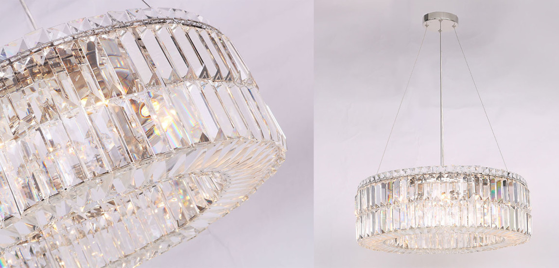 Люстра Darleen Crystal Nickel Chandelier 12