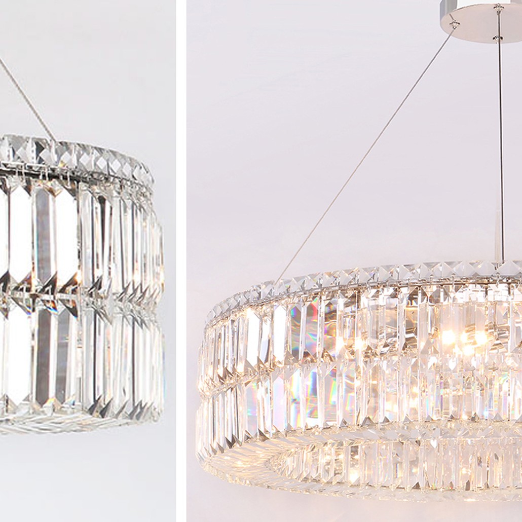 Люстра Darleen Crystal Nickel Chandelier 17