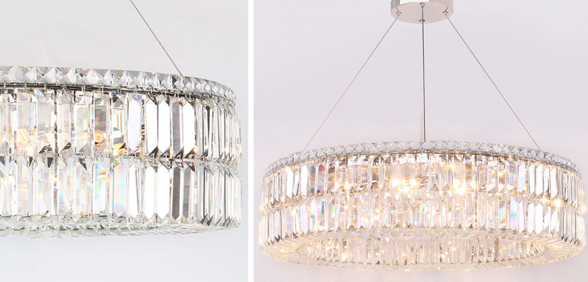 Люстра Darleen Crystal Nickel Chandelier 17