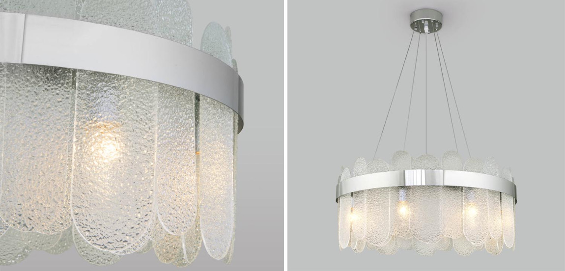 Люстра Decorative Oval Plates chrome