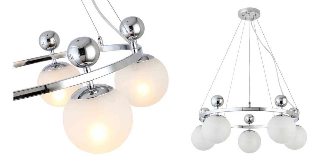 Люстра Demian Chrome Chandelier