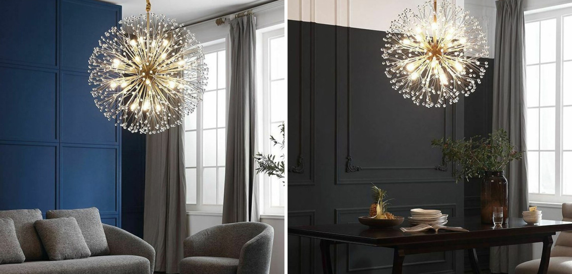 Люстра Dickinson Gold Chandelier