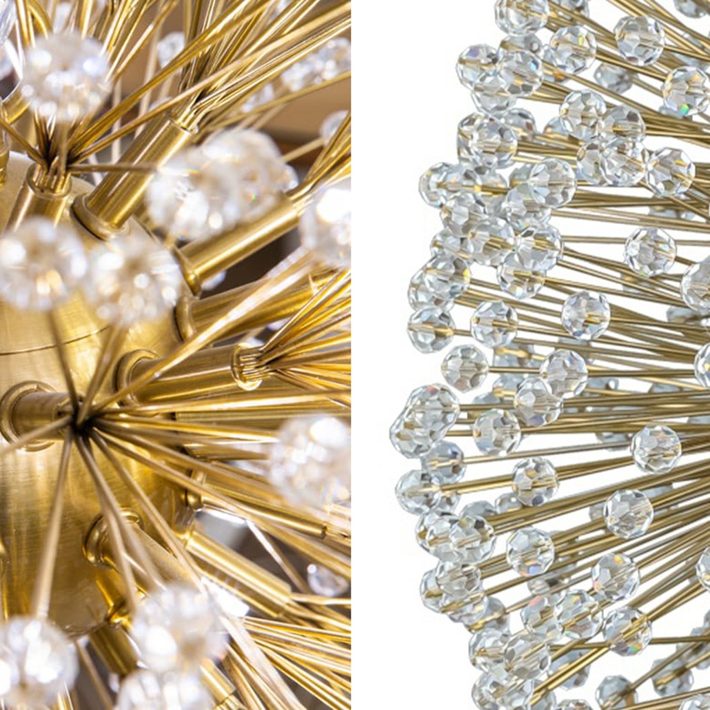 Люстра Dickinson Gold Chandelier