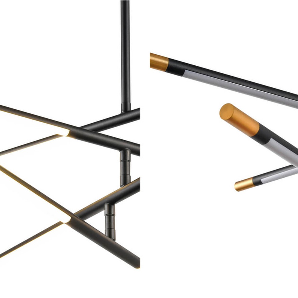 Люстра Drawing Line Gold Black