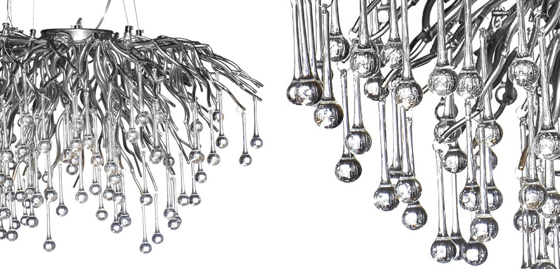 Люстра Droplet Chrome Chandelier 80