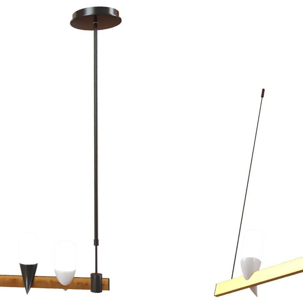 Люстра Ebenezer Chandelier Linear black 60