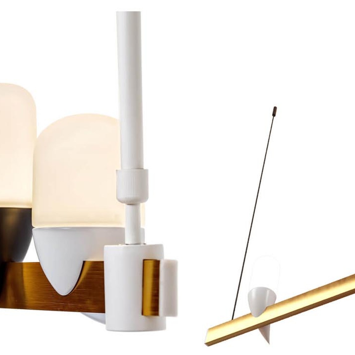 Люстра Ebenezer Chandelier Linear white 60
