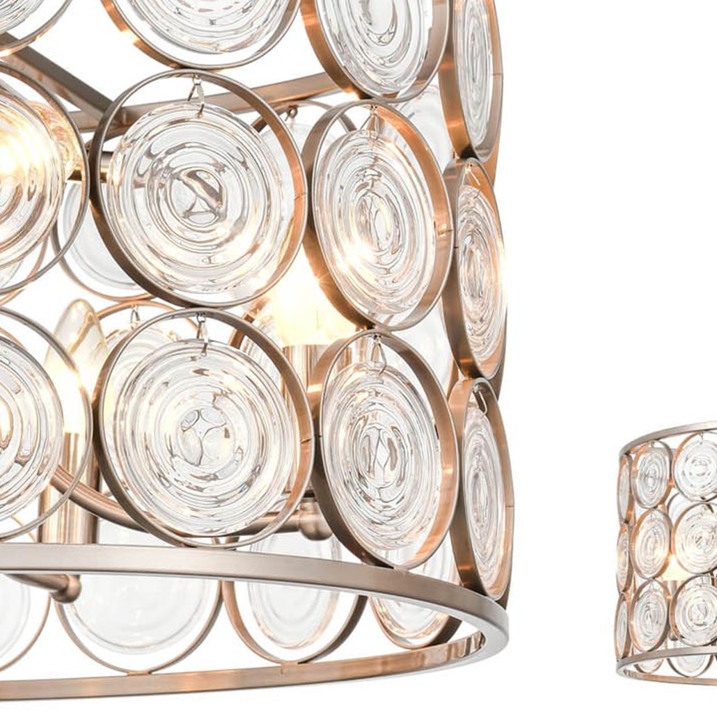 Люстра Edalina Chandelier nickel satin 50