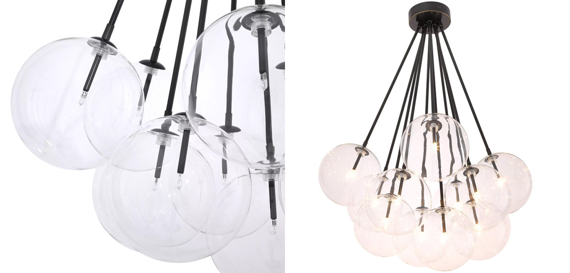 Люстра Eichholtz Ceiling Lamp Molecule Bronze