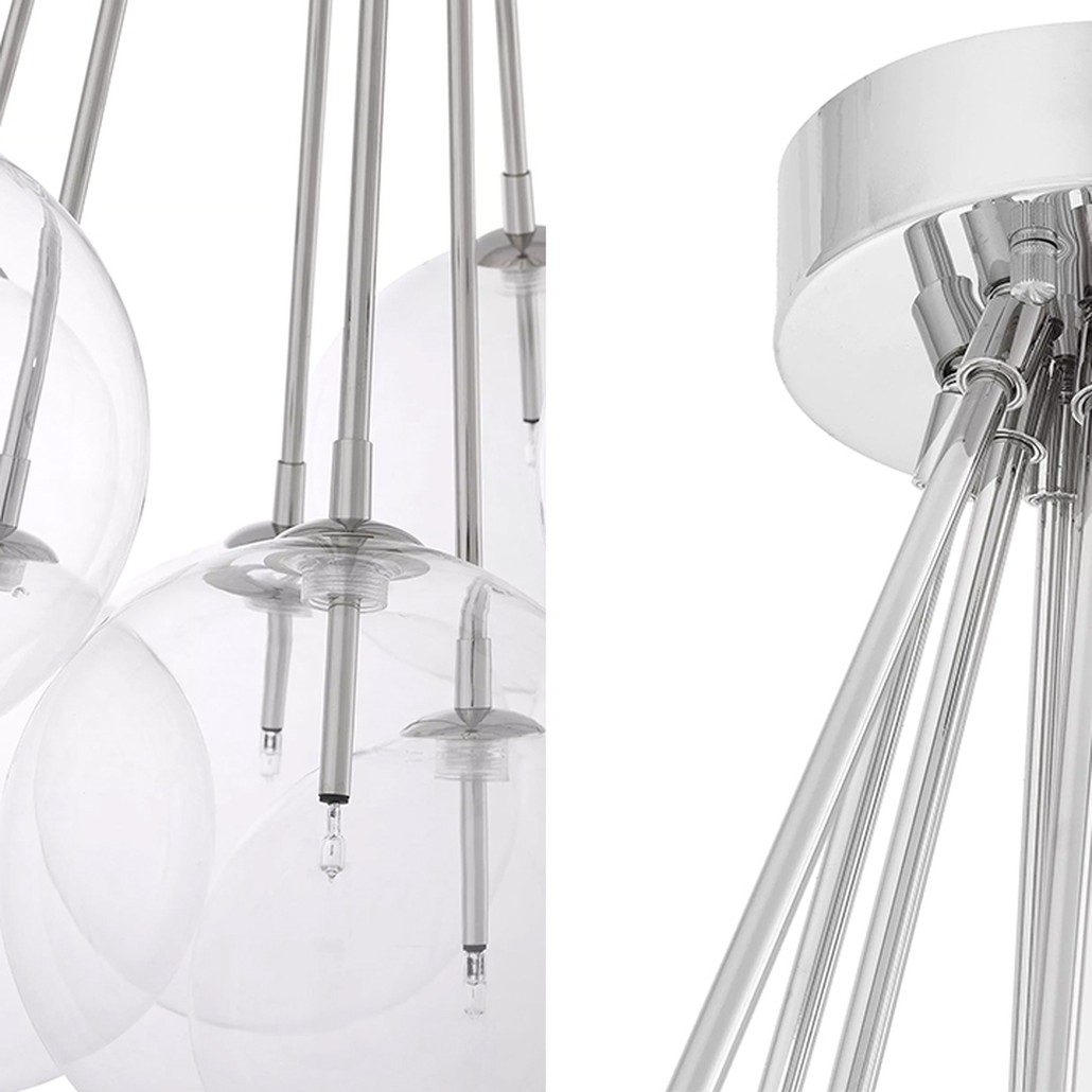 Люстра Eichholtz Ceiling Lamp Molecule Nickel