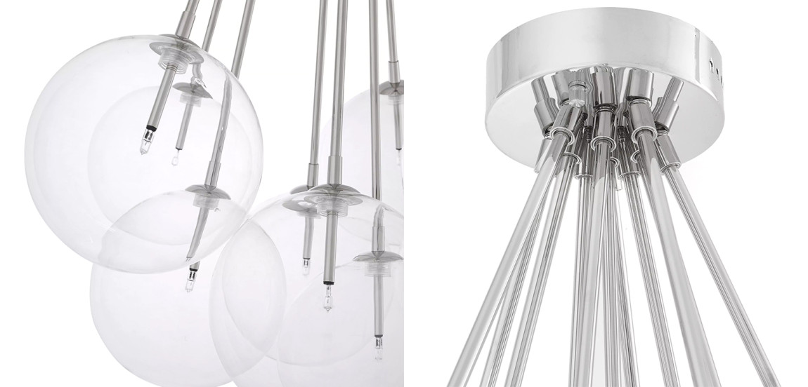 Люстра Eichholtz Ceiling Lamp Molecule Nickel