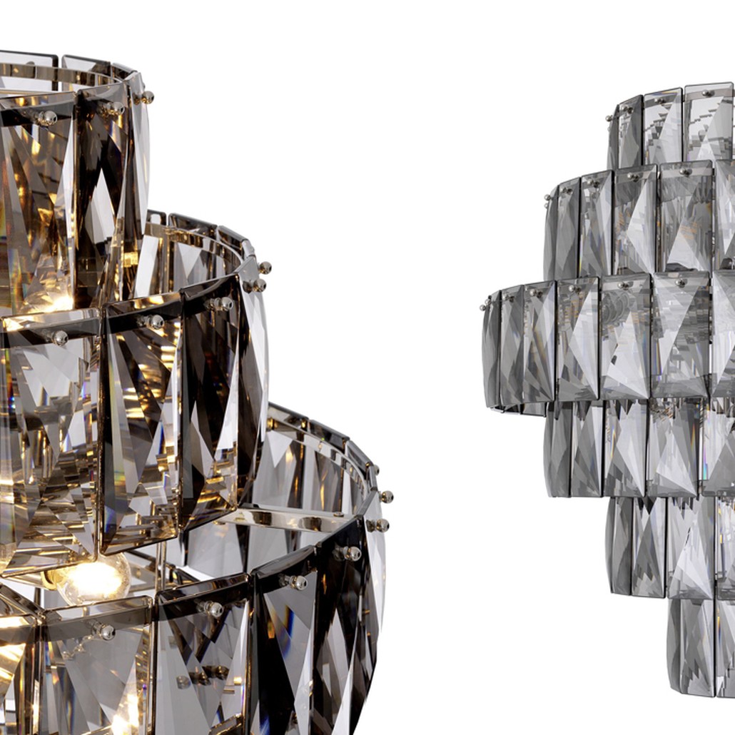 Люстра Eichholtz Chandelier Amazone L smoke
