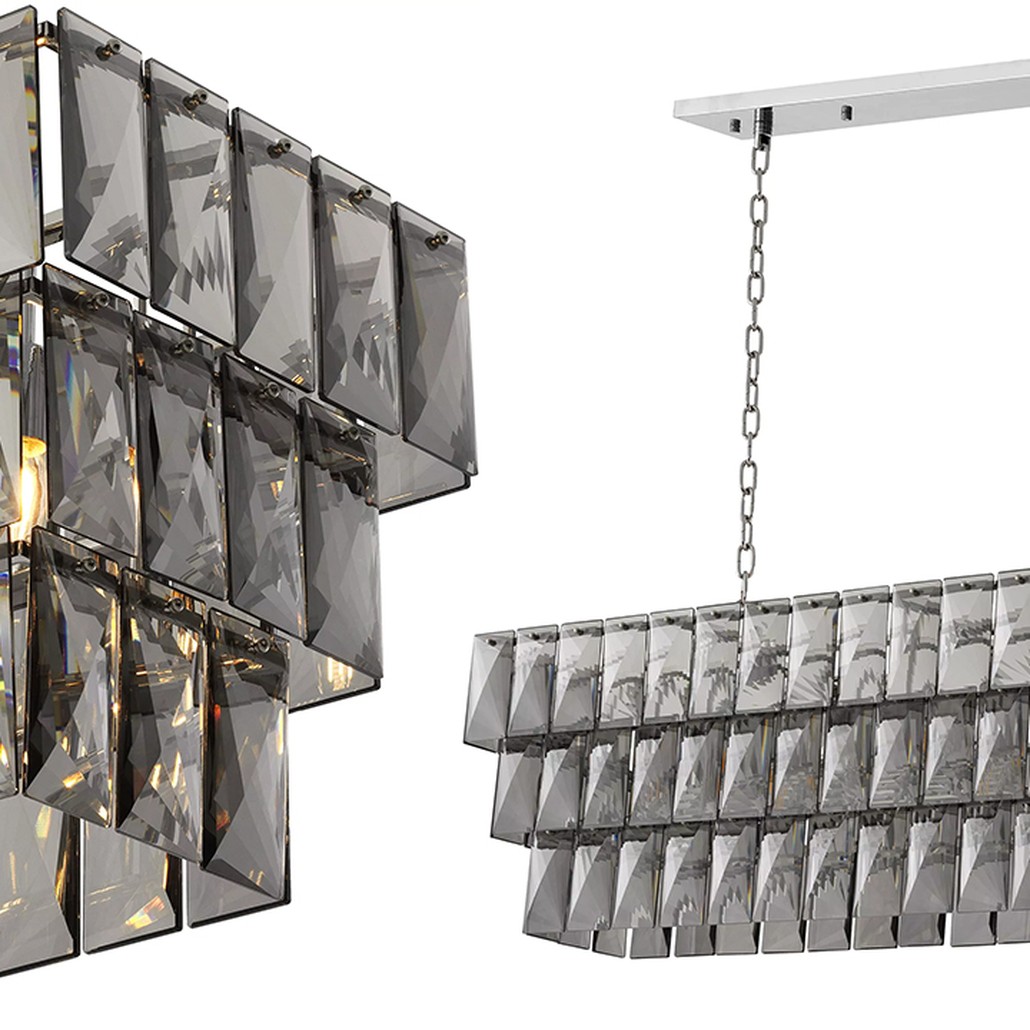Люстра Eichholtz Chandelier Amazone Rectangular Nickel